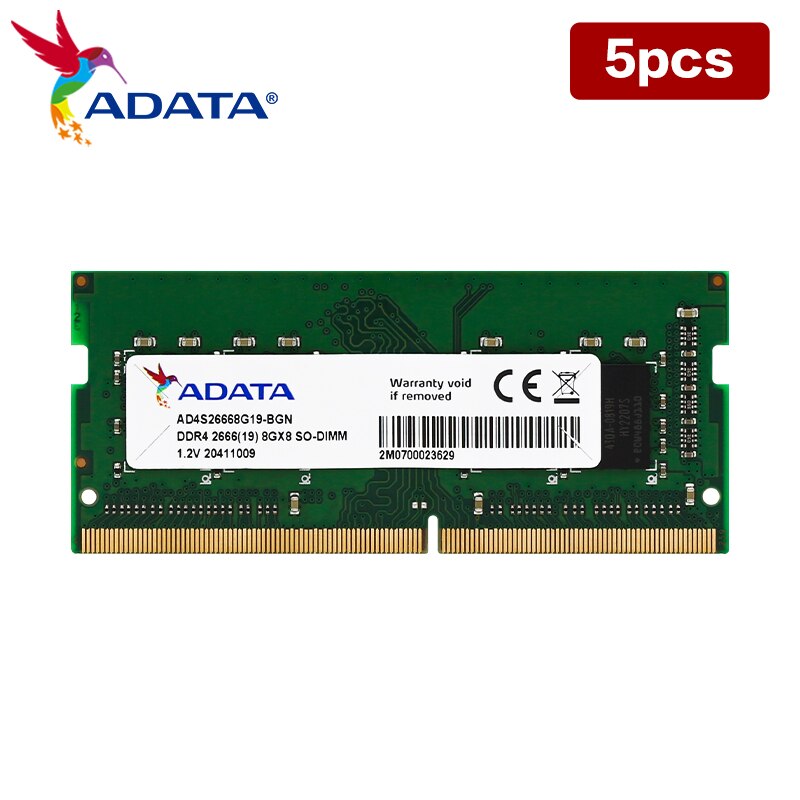 ADATA ̾ DDR4 ޸ , Ʈ ƮϿ  ׼ ޸, SO-DIMM RAM, 8GB, 2666MHz, 3200MHz, 5 /Ʈ